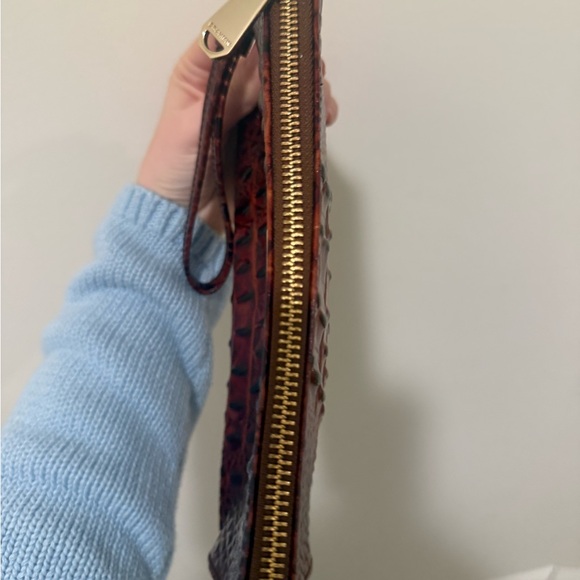 Brahmin Red Croc-Embossed Wristlet - Picture 4 of 5